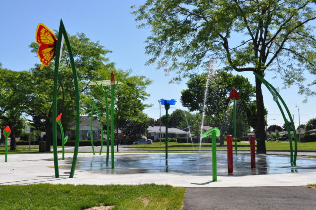 Jeux d'eau du parc F.-Raymond-Lefebvre