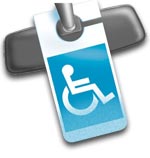 Vignette de stationnement pour personne handicapée