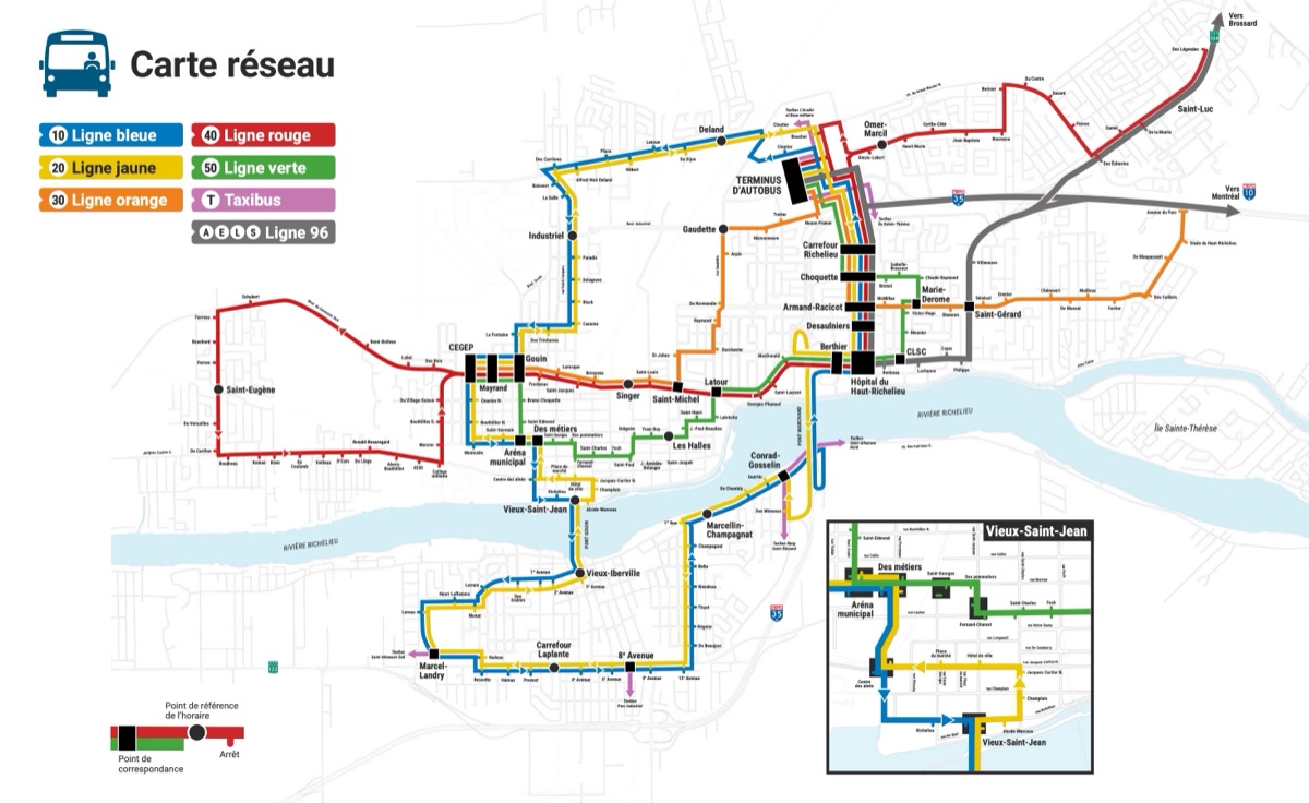 La carte du réseau