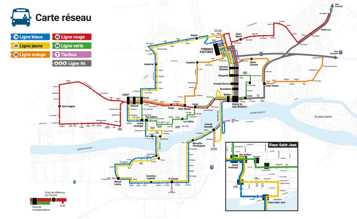 Carte du réseau