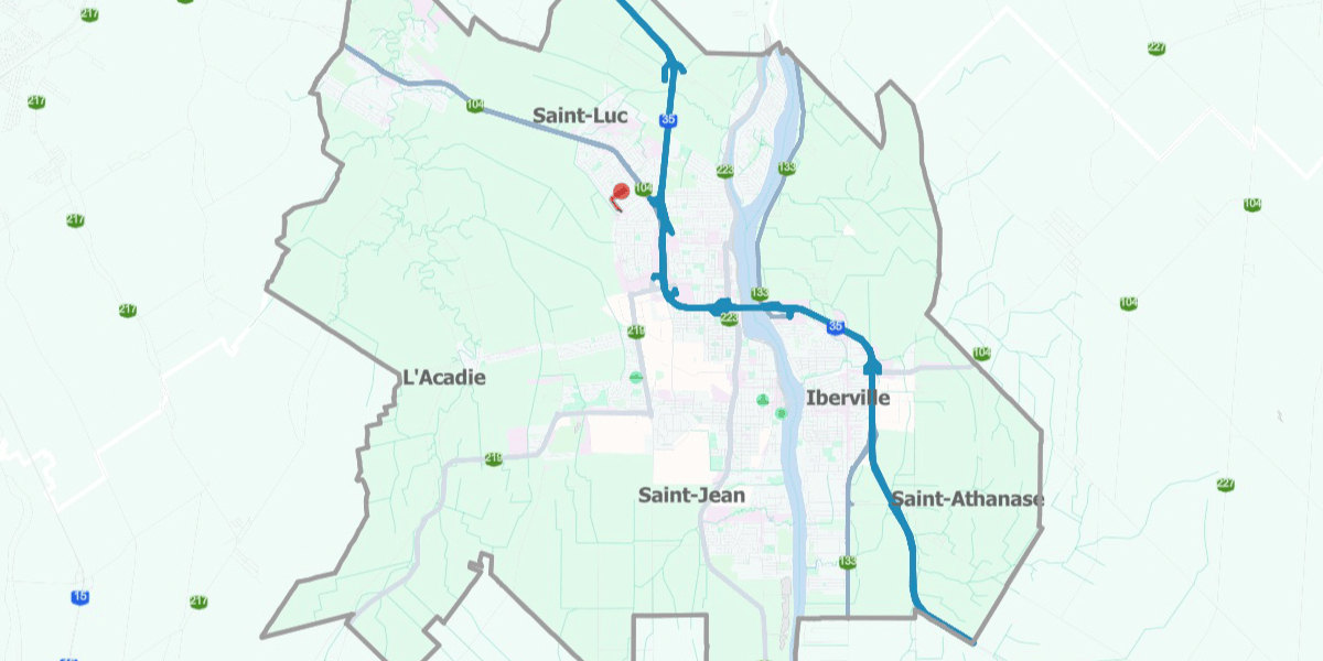 Carte des bris
